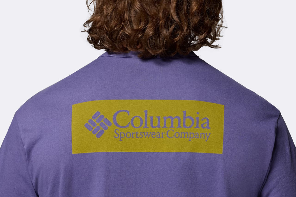 Camiseta Columbia CSC Heavyweight Iconic Tee Morado para hombre