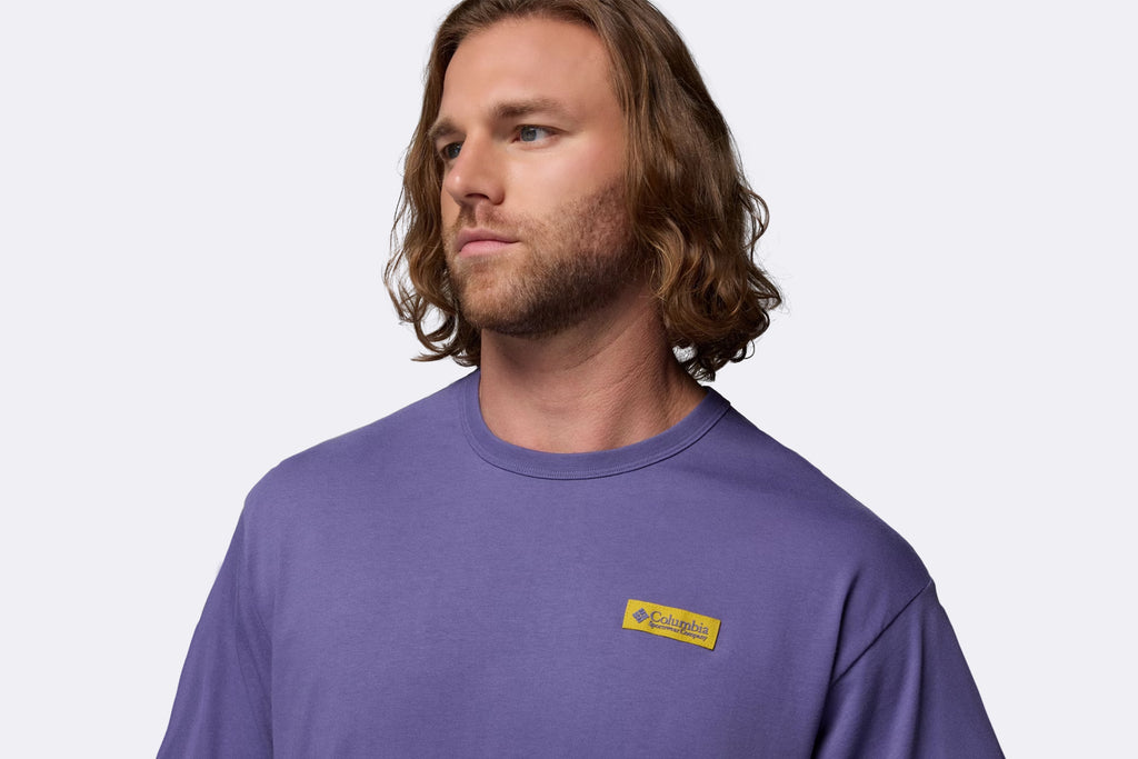 Camiseta Columbia CSC Heavyweight Iconic Tee Morado para hombre