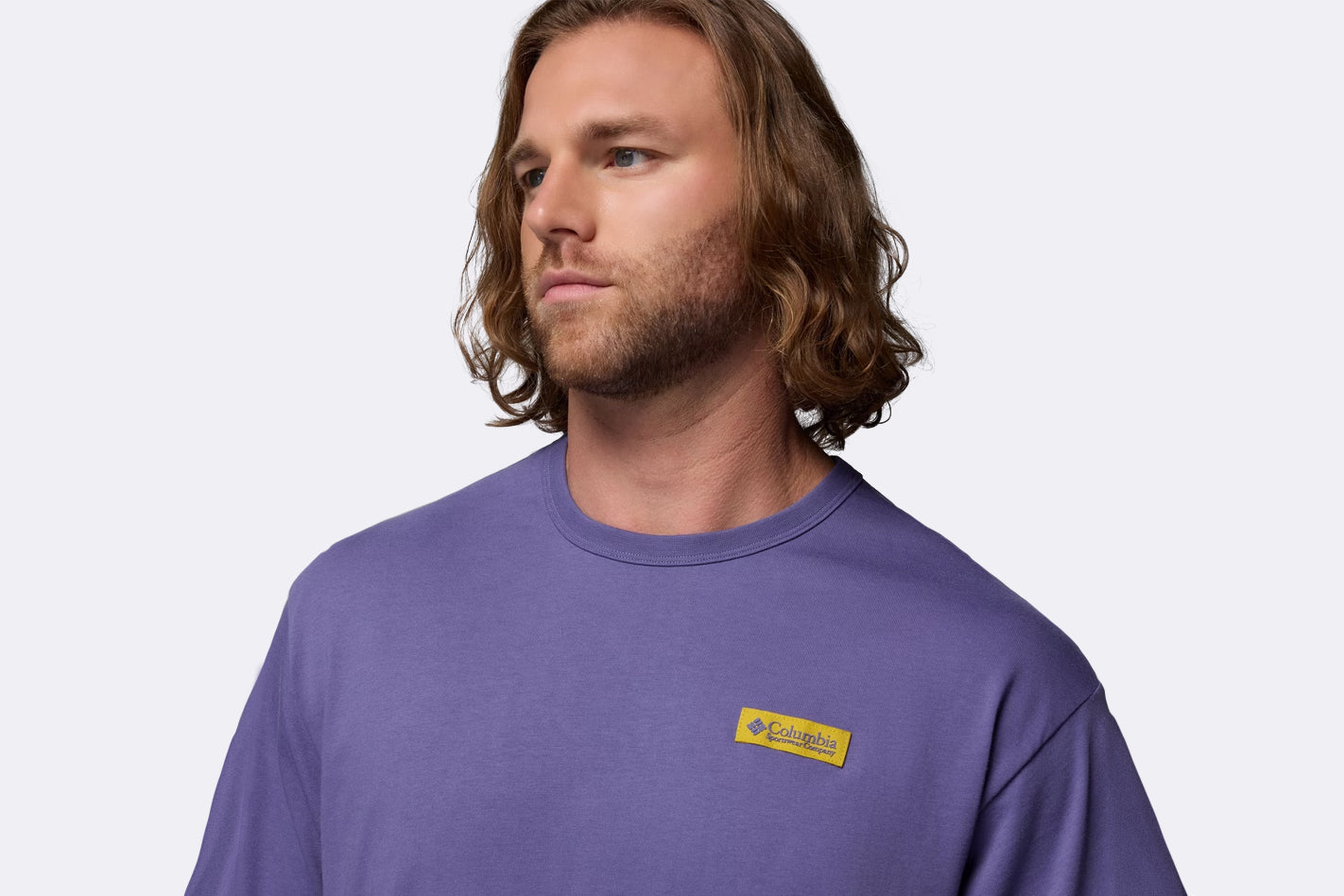 Camiseta Columbia CSC Heavyweight Iconic Tee Morado para hombre