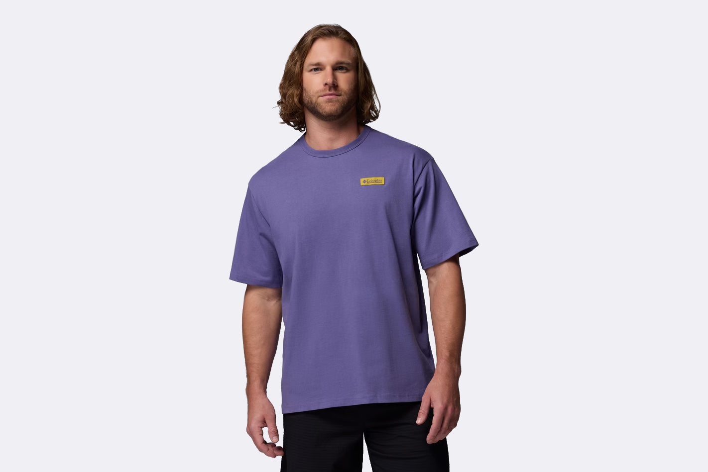 Camiseta Columbia CSC Heavyweight Iconic Tee Morado para hombre
