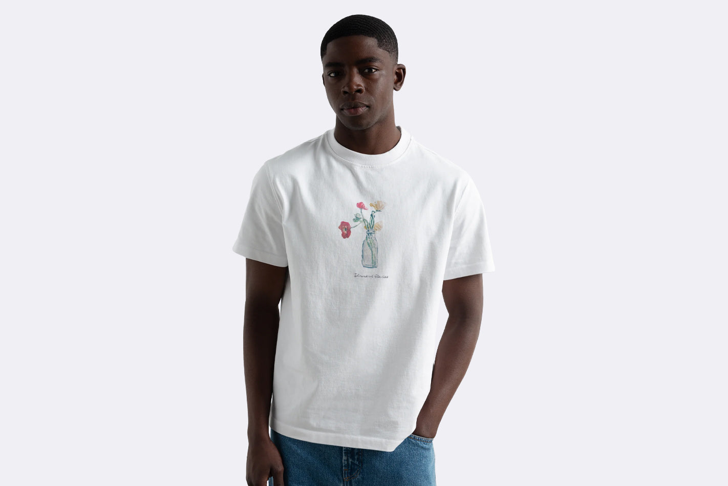 Camiseta Edmmond Studios Blooming Tee Blanco para Hombre