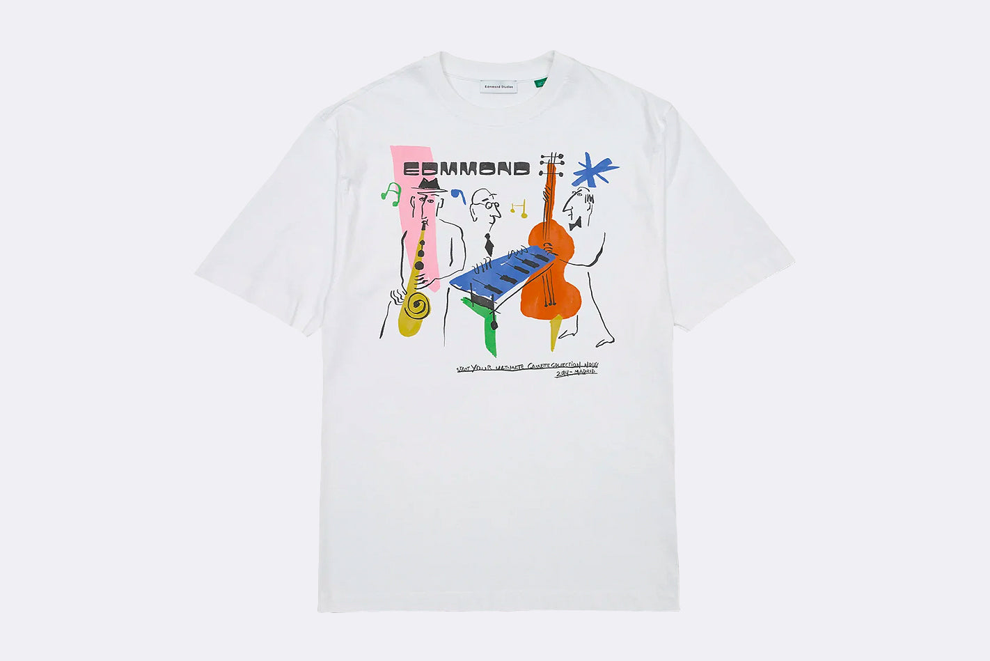 Camiseta Edmmond Studios Cassette Tee Blanco para hombre