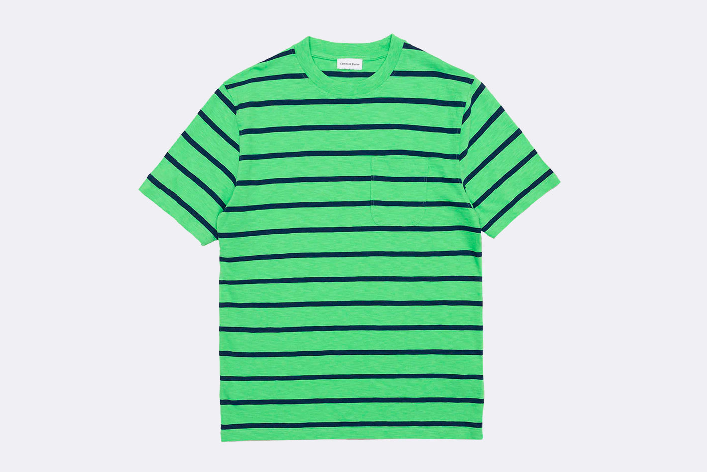 Camiseta Edmmond Studios Flame Stripes Tee Verde para Hombre