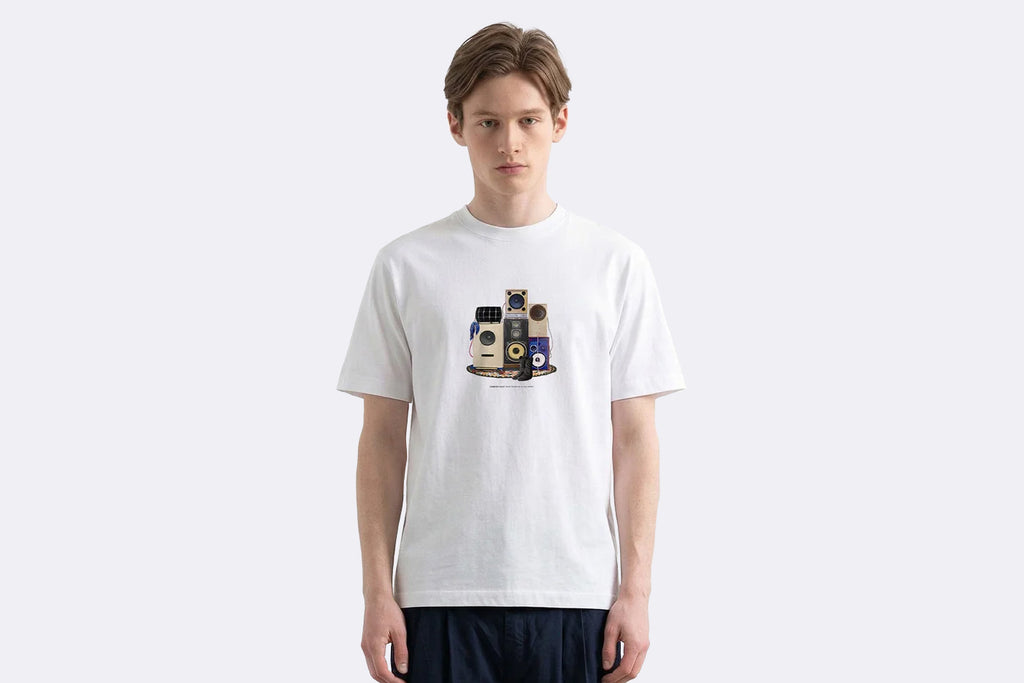 Camiseta Edmmond Studios Sound System Tee Blanco para hombre