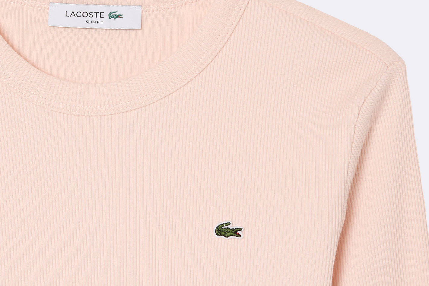 Camiseta Lacoste de manga corta rosa para Mujer