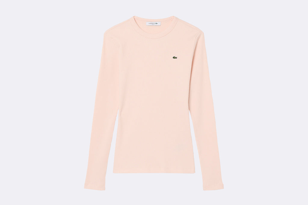 Camiseta Lacoste de manga corta rosa para Mujer