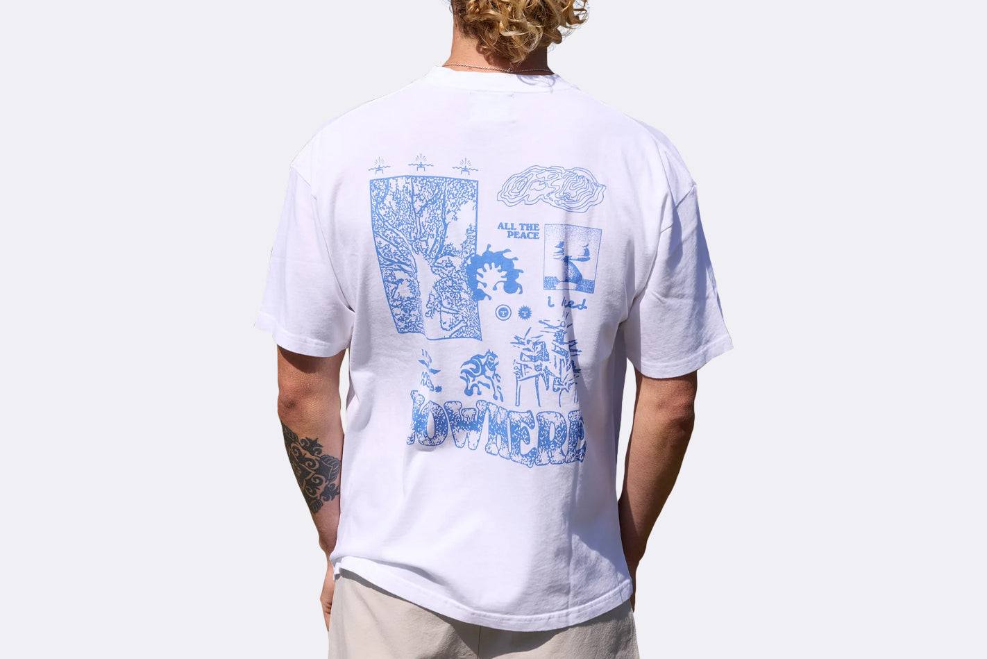 Camiseta NWHR All The Peace I Need Blanco Unisex