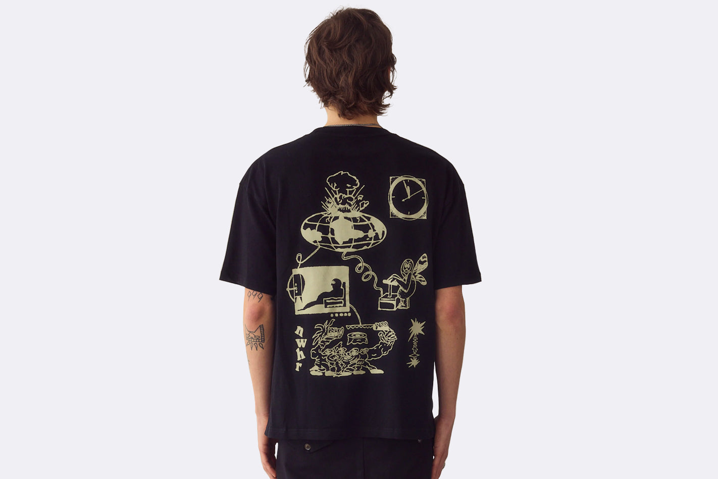 Camiseta NWHR Bomb Tee Negro Unisex