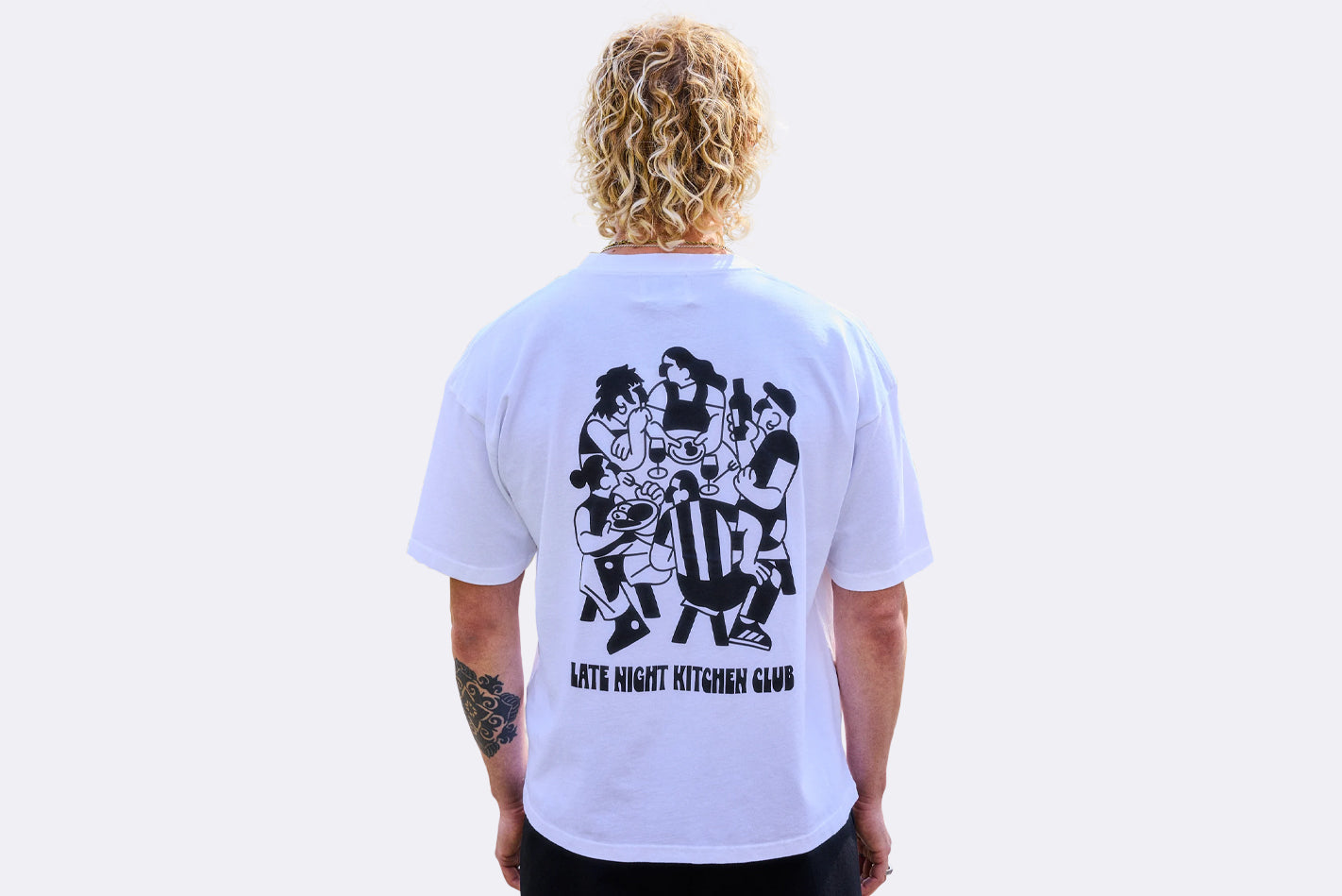 Camiseta NWHR Chop Chat Tee Blanca Unisex
