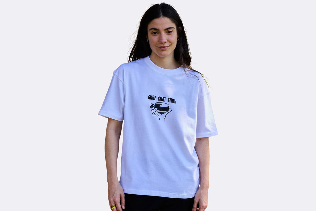 Camiseta NWHR Chop Chat Tee Blanca Unisex