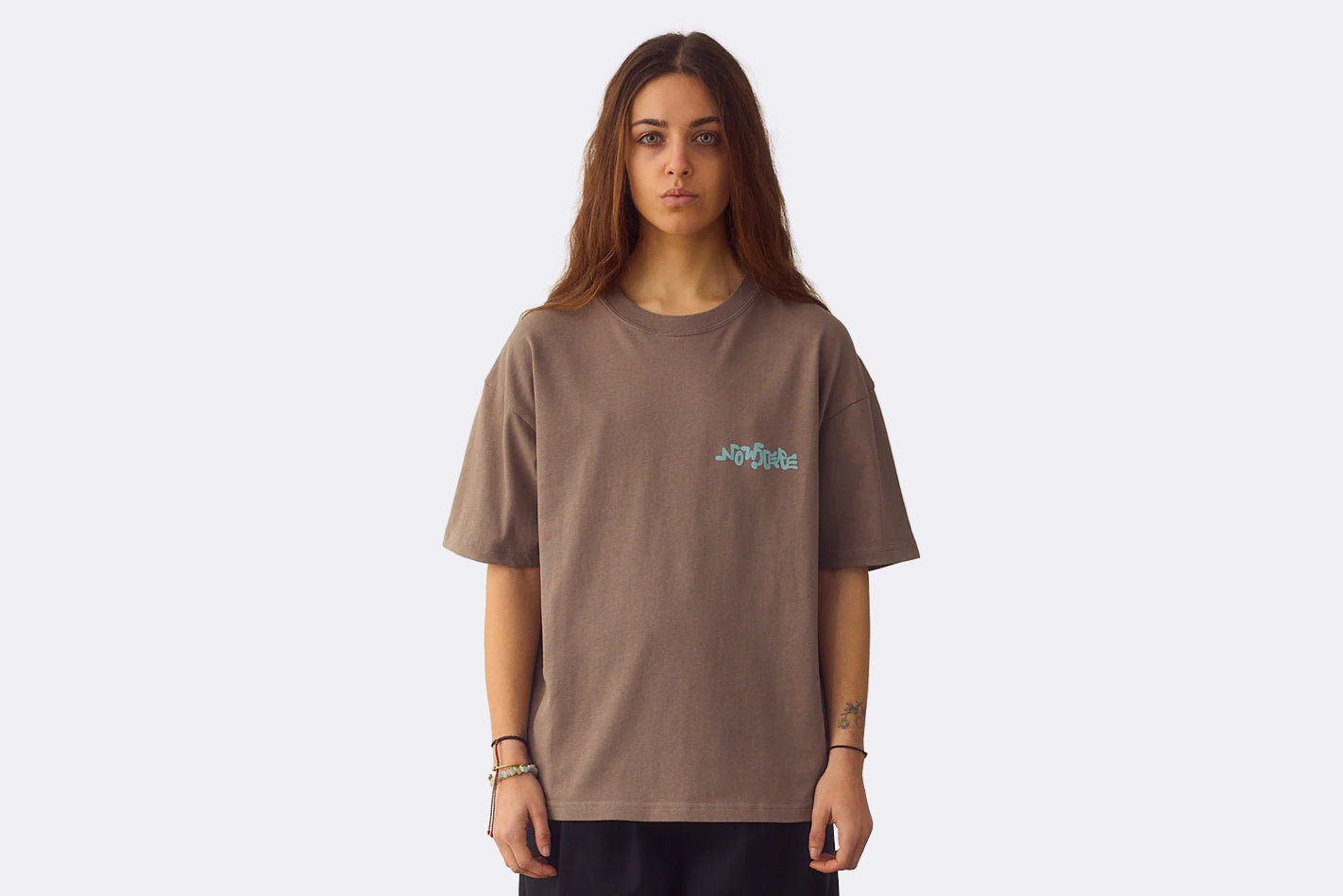 Camiseta NWHR Nowhere Records Tee Marron Unisex