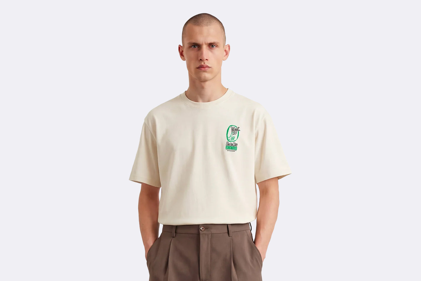 Camiseta Pas De Mer National Garden T-shirt Beige para Hombre