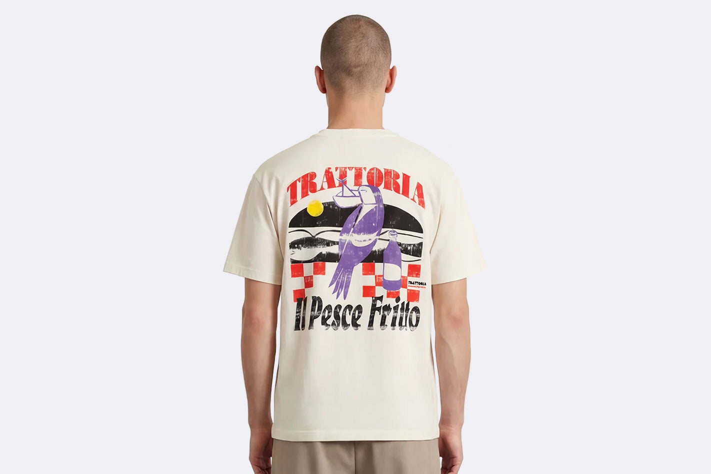 Camiseta Pas De Mer Trattoria T-shirt Beige para Hombre