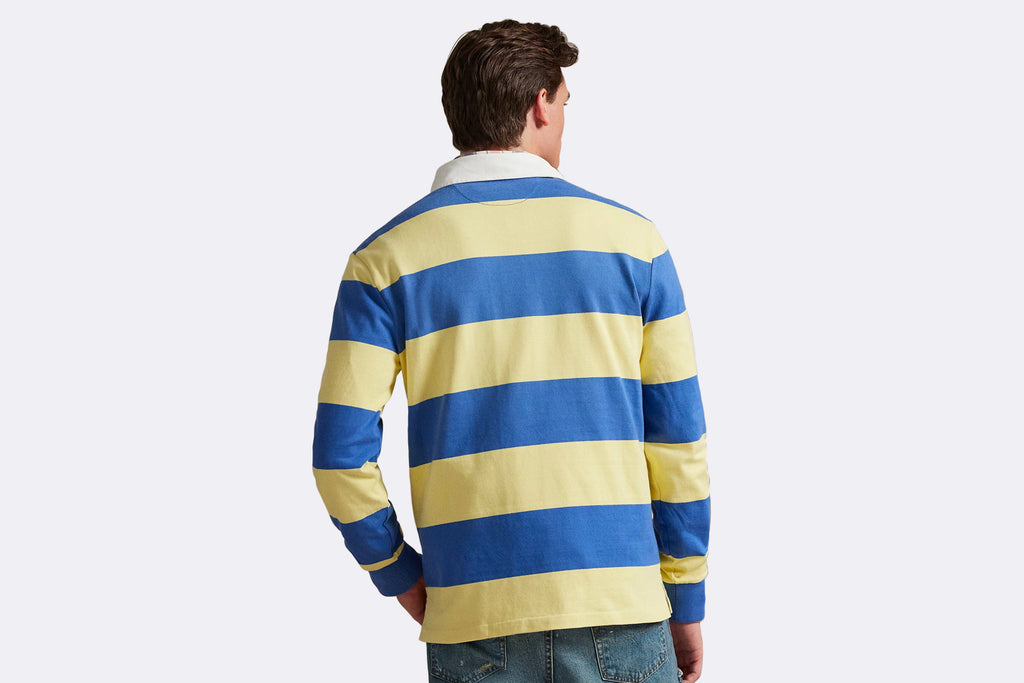 Camiseta Polo Ralph Lauren The Iconic Rugby Polo Shirt Azul y Amarillo para hombre