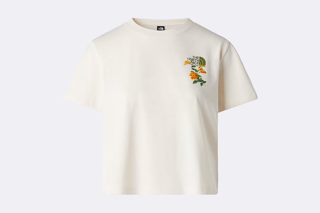 Camiseta The North Face Flora Embro Tee Beige para mujer