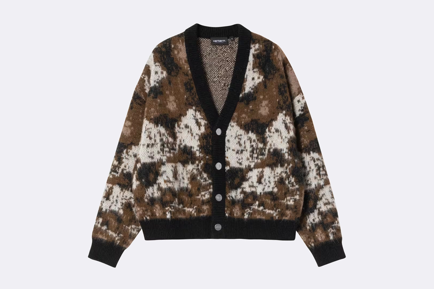 Cardigan Carhartt WIP Merlin Cardigan Wild Dog Jacquard para mujer