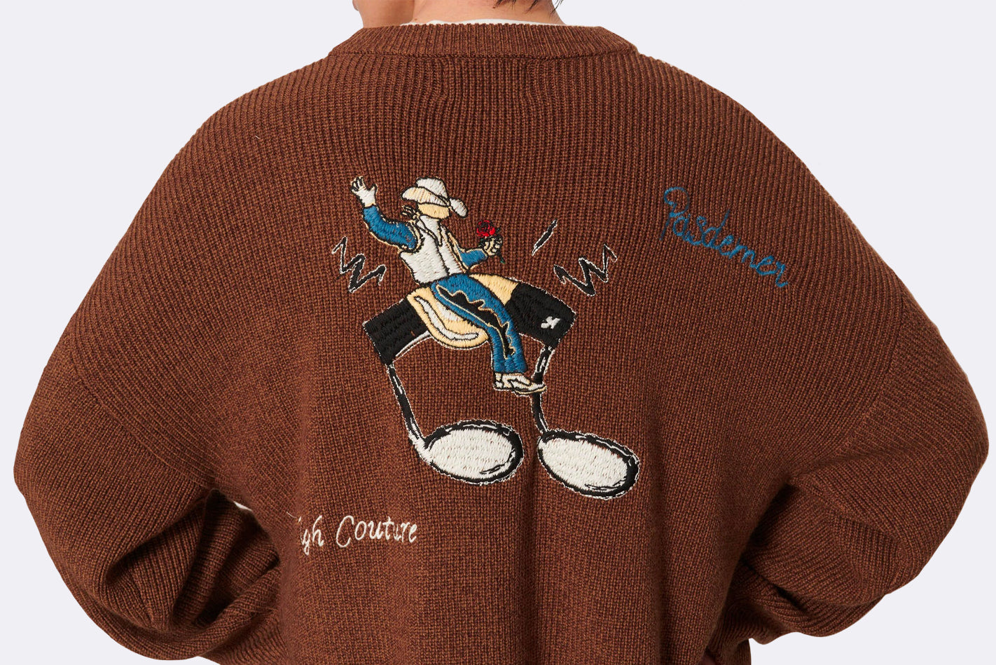 Cardigan Pasdemer Rodeo Cardigan marron para hombre