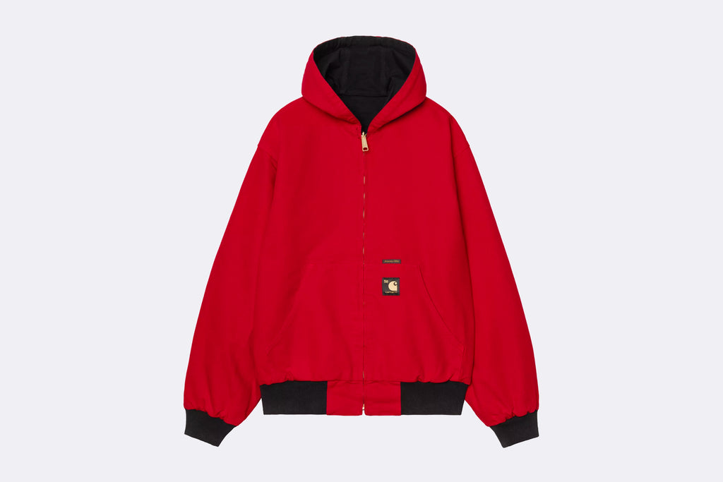 Chaqueta Carhartt WIP Active Jacket Canvas 50 Years Anniversary Negro y Rojo para Hombre