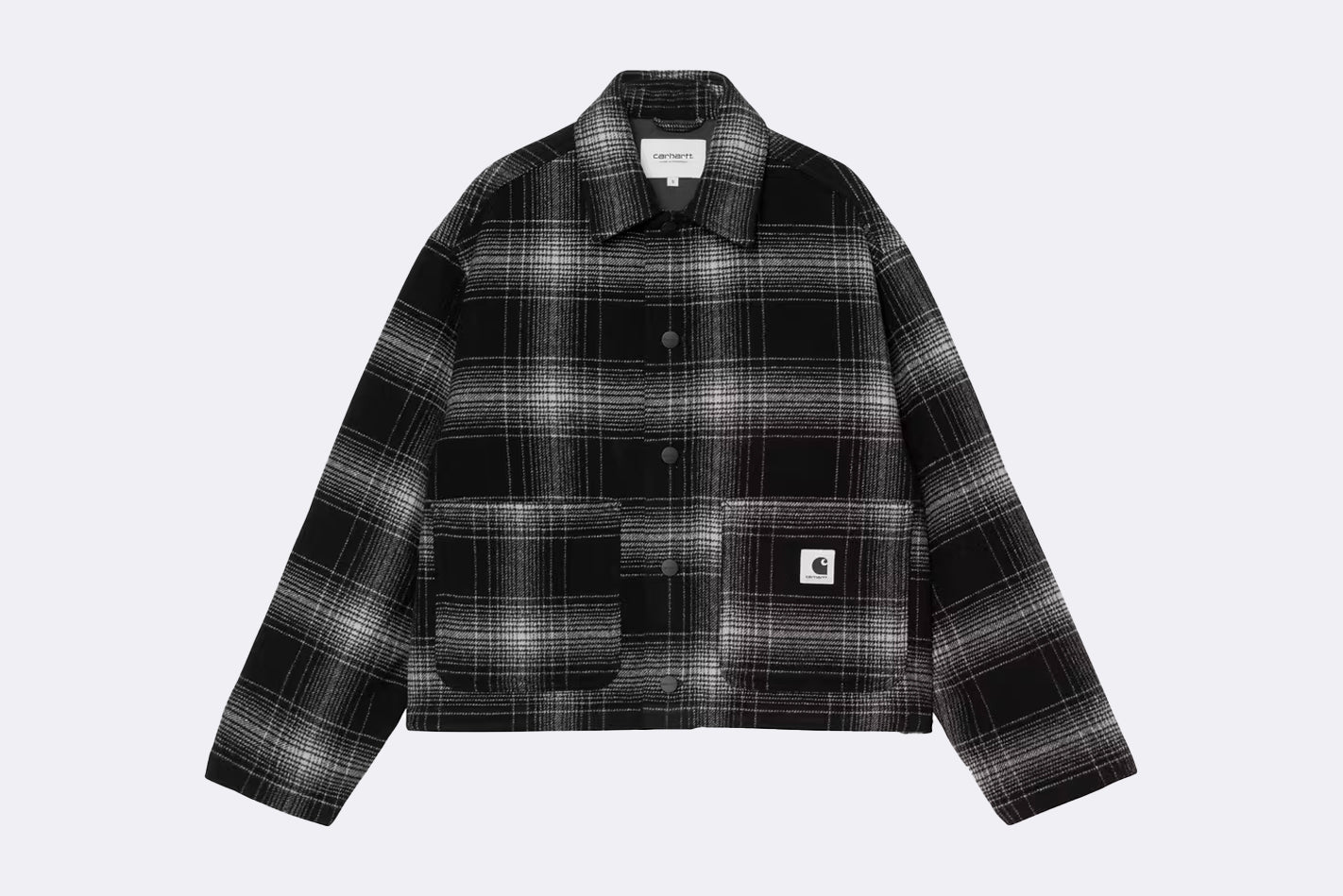 Chaqueta Carhartt WIP Brennan Shirt Jac Check Black para mujer