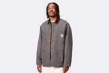 Chaqueta Carhartt WIP Chore Coat Graphite Black Stone Canvas para hombre