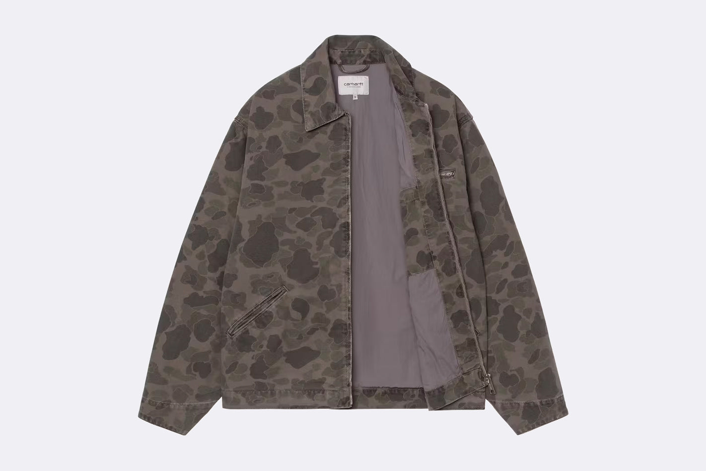 Chaqueta Carhartt WIP Duck Detroit Jacket Camo Duck Green para hombre