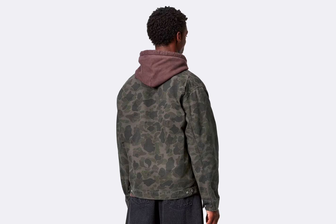 Chaqueta Carhartt WIP Duck Detroit Jacket Camo Duck Green para hombre