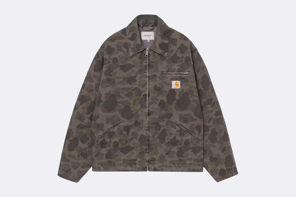 Chaqueta Carhartt WIP Duck Detroit Jacket Camo Duck Green para hombre
