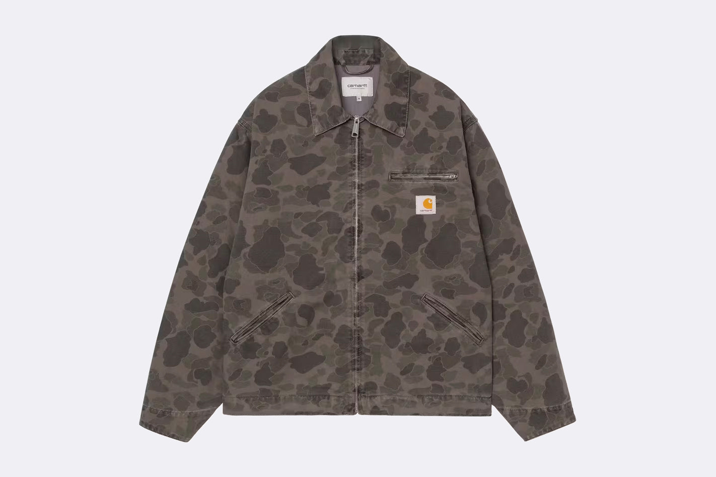 Chaqueta Carhartt WIP Duck Detroit Jacket Camo Duck Green para hombre