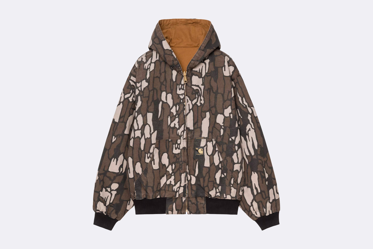 Chaqueta Carhartt WIP Active Jacket Canvas 50 Years Anniversary Marron y Camo para Hombre