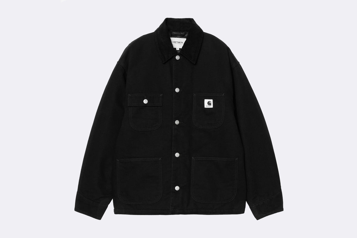 Chaqueta OG Michigan de Carhartt WIP en color negro para mujer, vista frontal