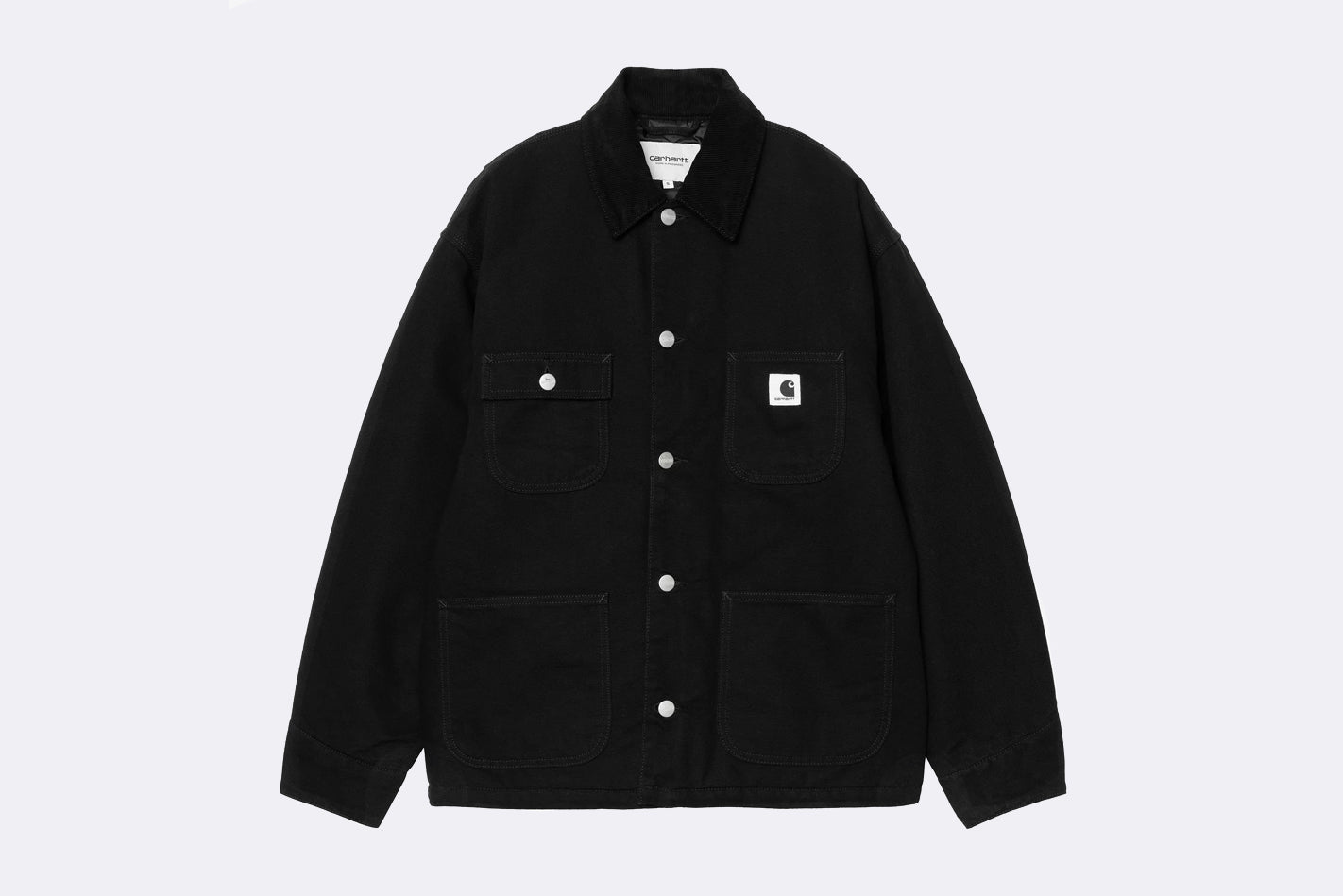 Chaqueta OG Michigan de Carhartt WIP en color negro para mujer, vista frontal