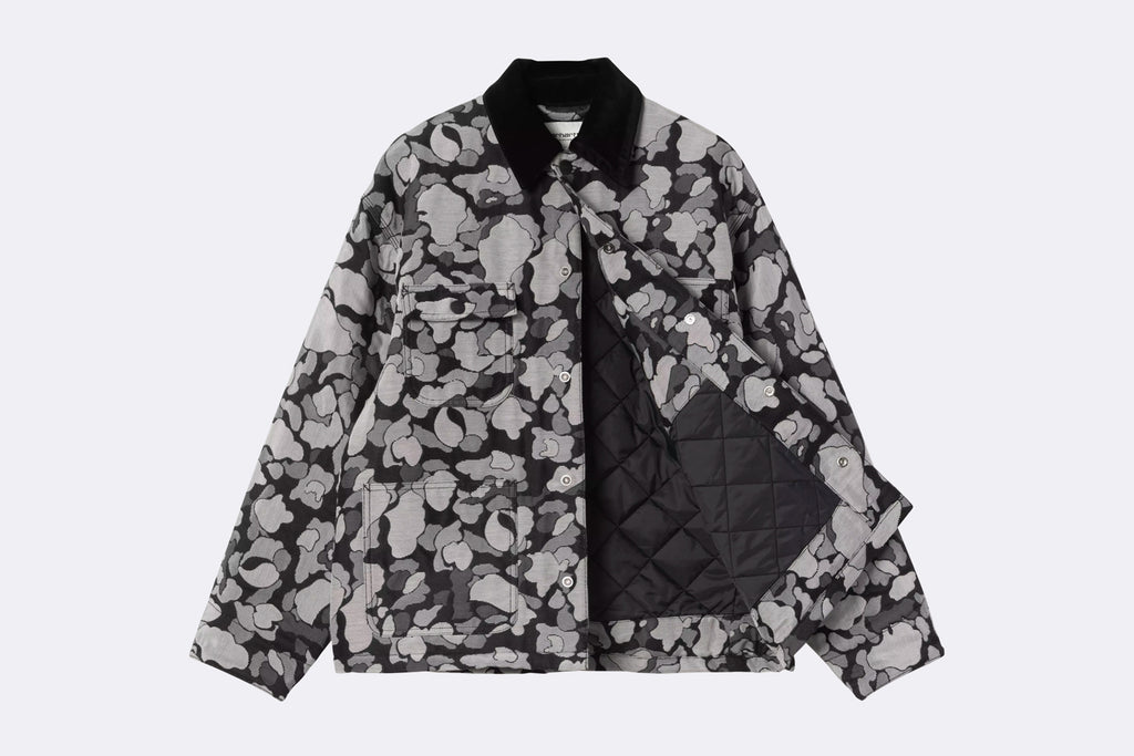 Chaqueta Carhartt WIP Tapestry Chore Coat Camo Duck Jacquard Black para mujer
