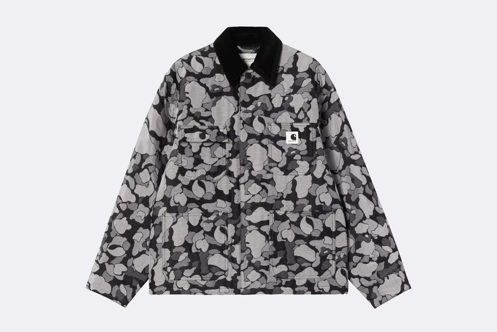 Chaqueta Carhartt WIP Tapestry Chore Coat Camo Duck Jacquard Black para mujer