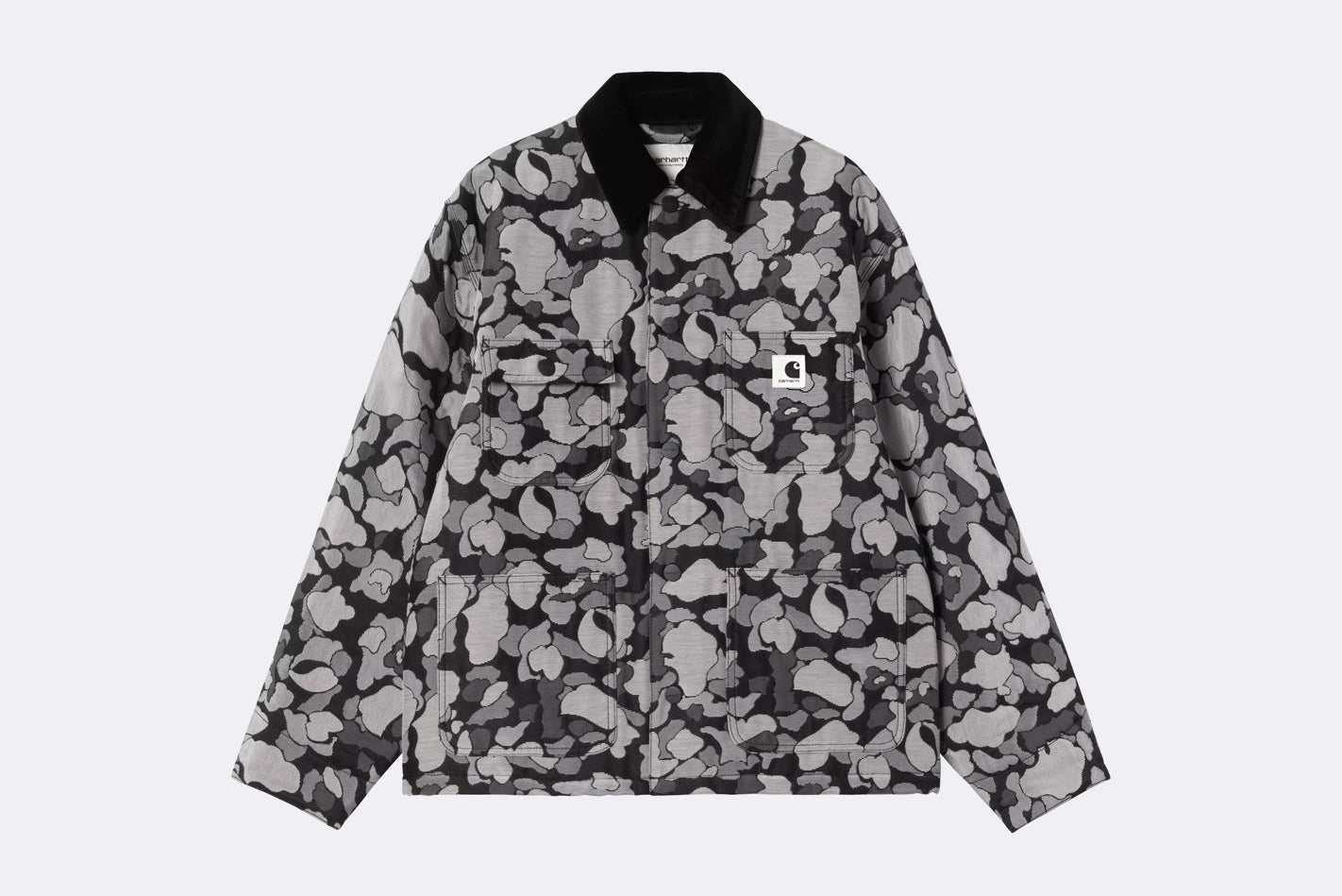Chaqueta Carhartt WIP Tapestry Chore Coat Camo Duck Jacquard Black para mujer