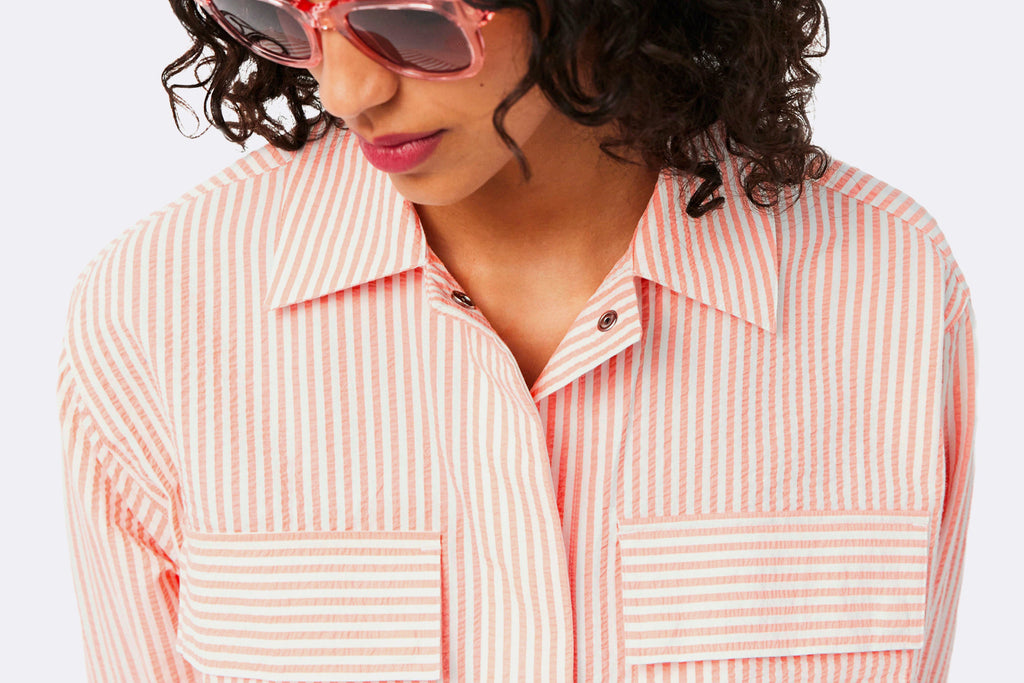 Chaqueta Lacoste Blouson Naranja para Mujer