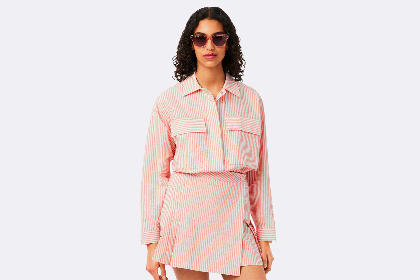 Chaqueta Lacoste Blouson Naranja para Mujer