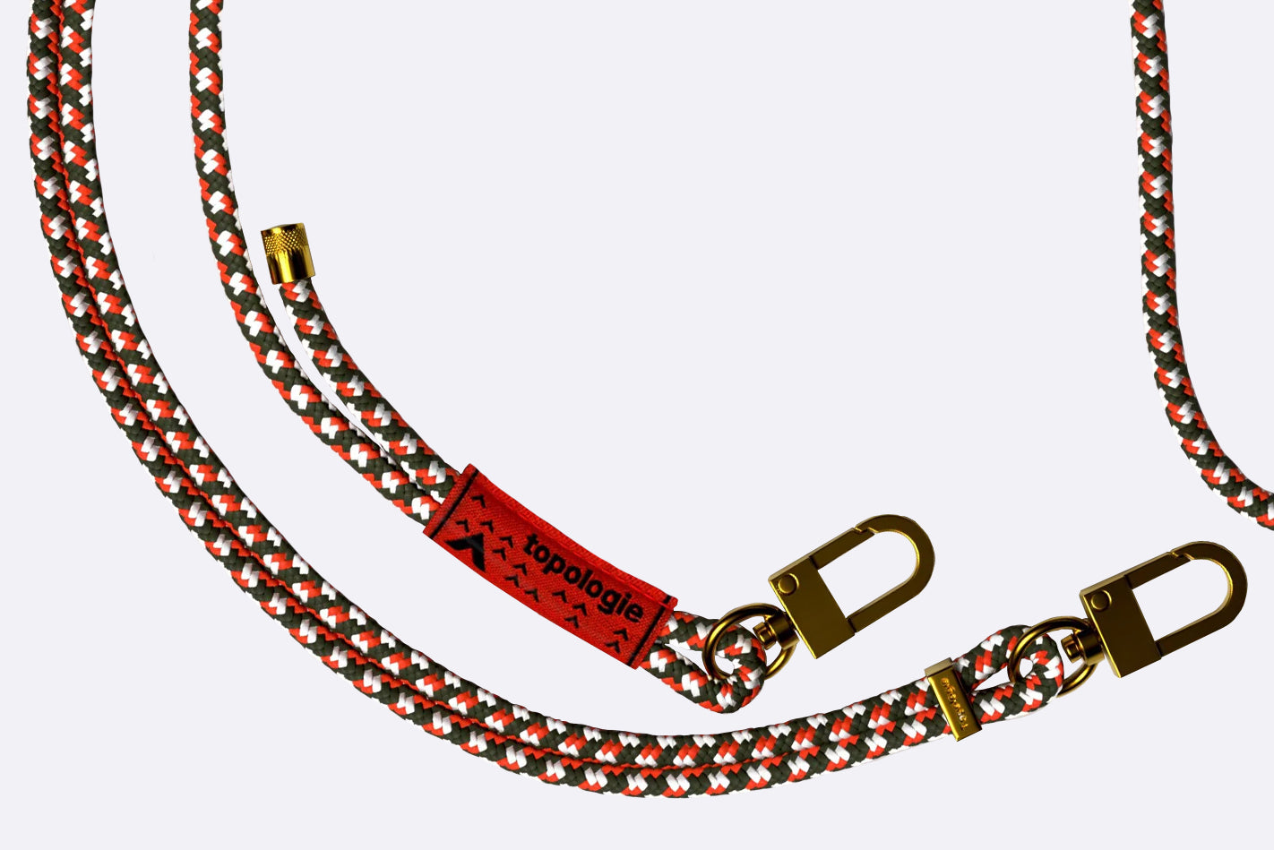 Correa Topologie 6mm Rope Strap Rojo Unisex