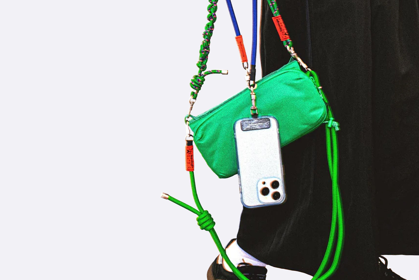 Adaptador Topologie Phone Strap Adapter Negro Unisex