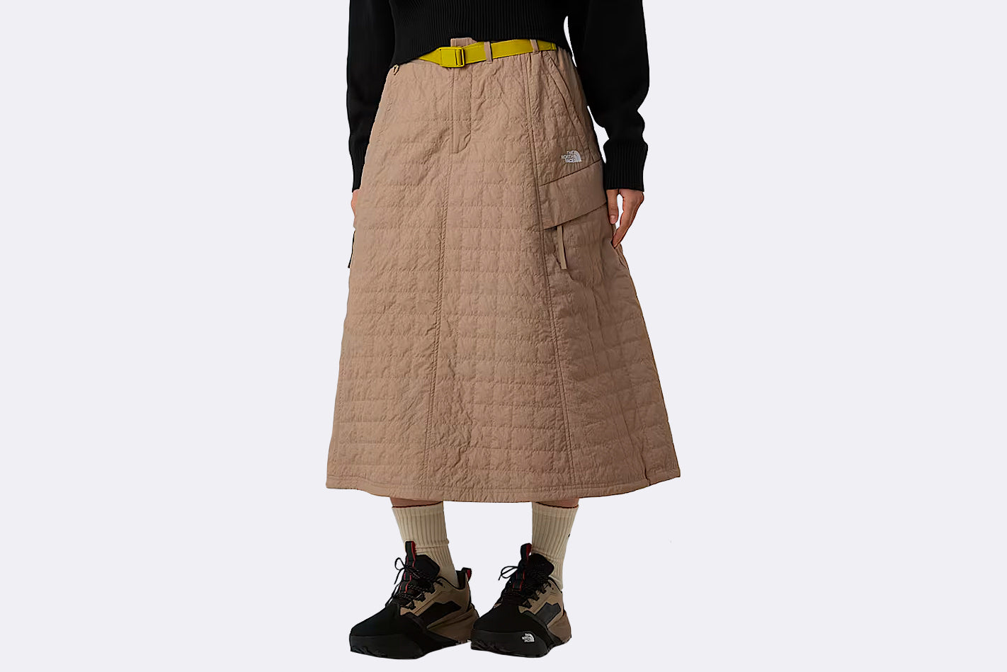 Falda The North Face Quilted Volume Skirt marron mujer