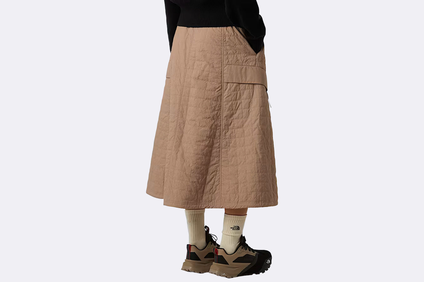 Falda The North Face Quilted Volume Skirt marron mujer