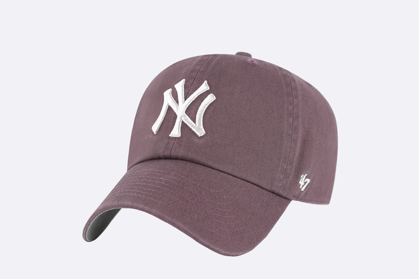 Gorra unisex 47 Brand en color granate, vista lateral
