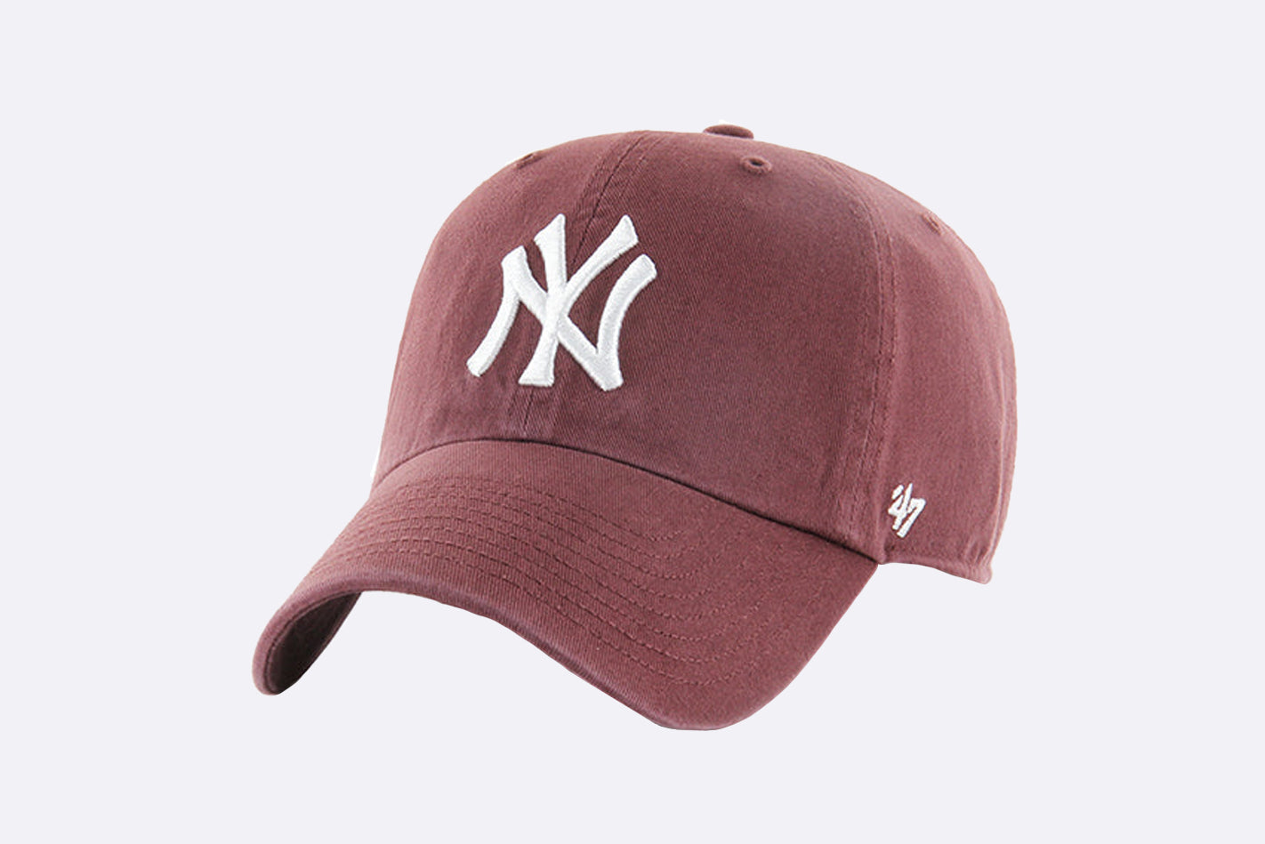 Gorra MLB New York Yankees 47 Brand en color cacao Unisex, vista frontal