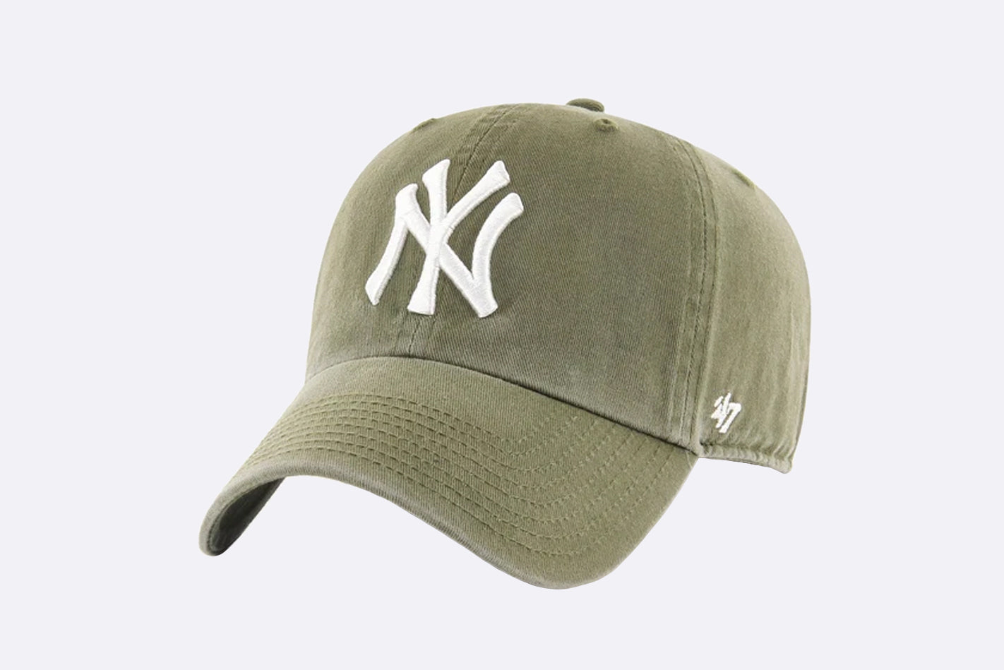 Gorra MLB New York Yankees 47 Brand en color verde Unisex, vista frontal