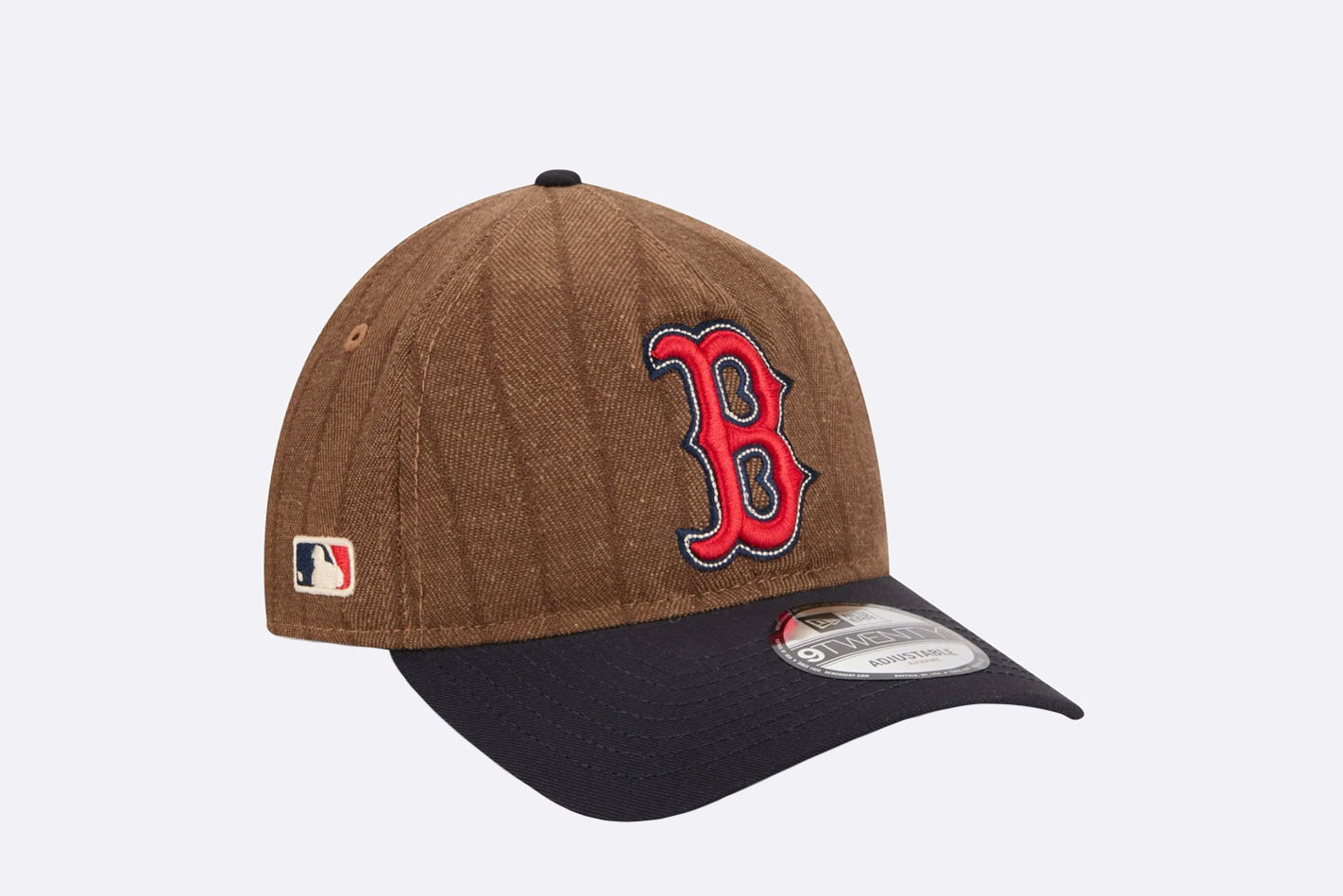 Gorra New Era Boston Red Sox Three Looms MLB Wool Pinstripe 9TWENTY A-frame marrón unisex