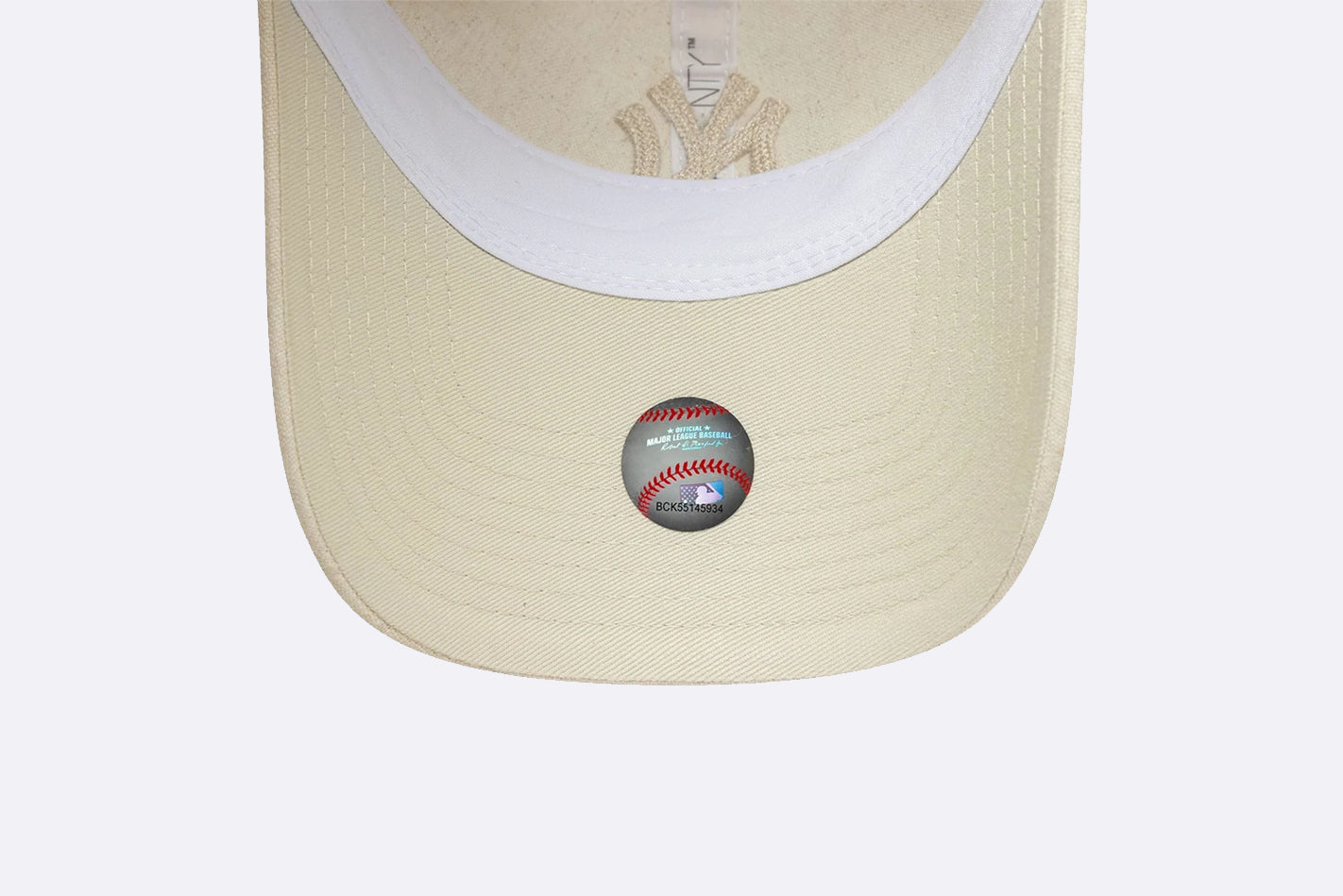 Gorra New Era MLB Linen New York Yankees 9TWENTY Beige Mujer