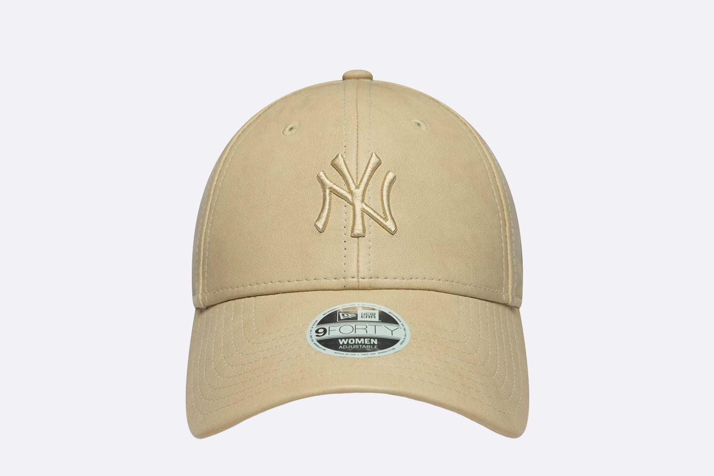 Gorra New Era MLB PU New York Yankees 9FORTY Beige para Mujer