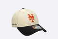 Gorra New Era MLB Side Script New York Mets 9FORTY M-crown Crema Unisex