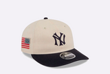 Gorra New Era New York Yankees MLB Americana Herringbone Retro Crown 9FIFTY Blanco Unisex