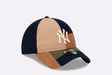 Gorra New Era New York Yankees MLB Patchwork 9TWENTY Marron unisex