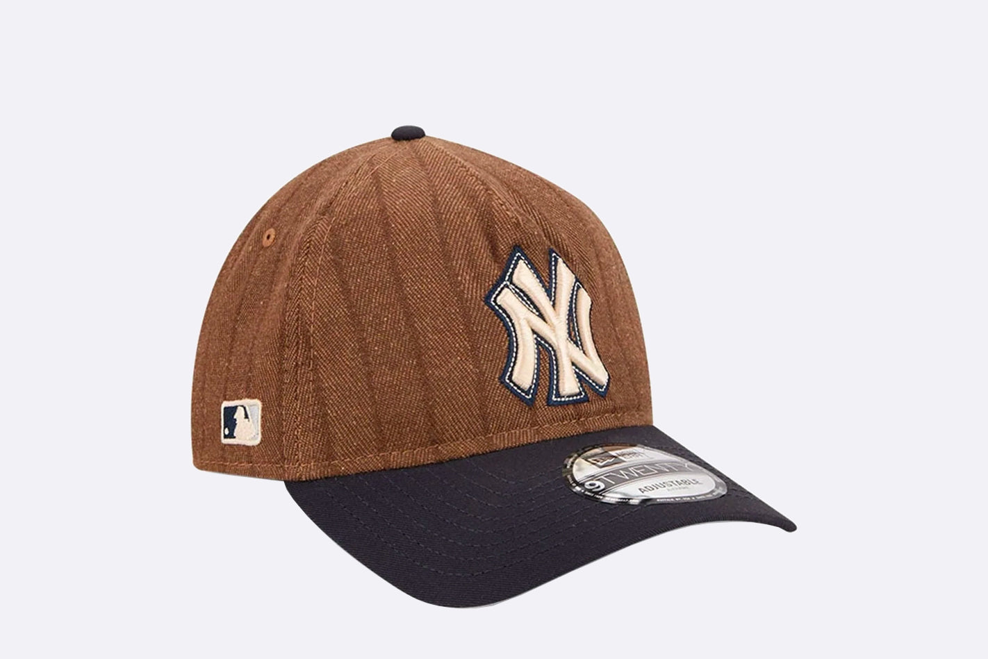 Gorra New Era New York Yankees x Three Looms MLB Wool Pinstripe 9TWENTY A-frame marrón Unisex